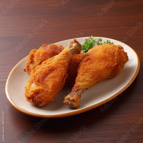 fried drumsticks on a plate