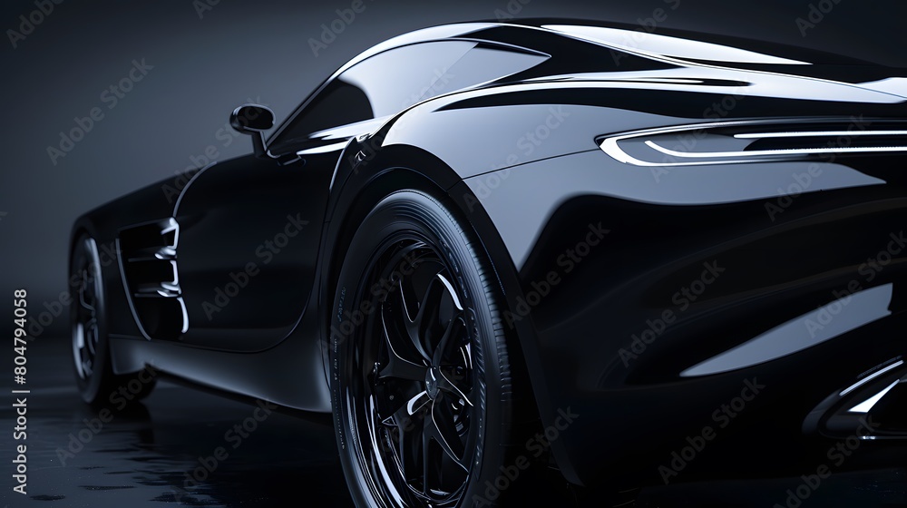 black modern car black modern car
