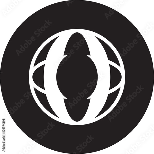 yoga ball glyph icon