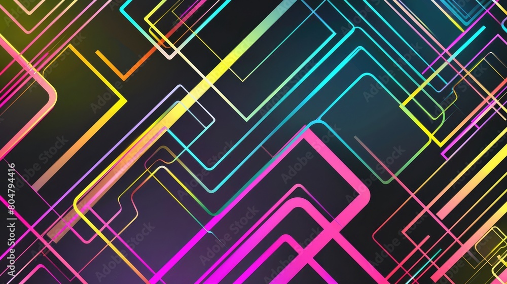Immerse in the vibrant glow of a neon abstract texture background featuring mesmerizing geometric lines, Ai Generated. Immerse in the vibrant glow of a neon abstract texture background featuring mesmerizing geometric lines, Ai Generated.