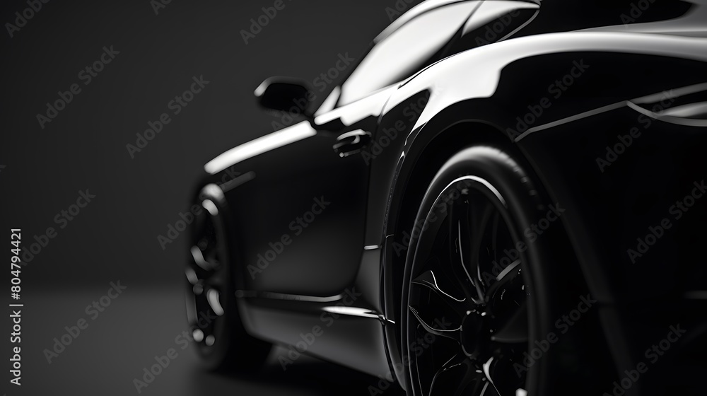 Fototapeta premium black modern car