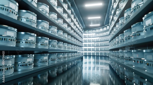 Explore the concept of data archiving and utilization, Ai Generated.