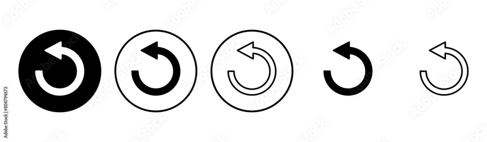 Refresh icon set. Reload icon vector. Update icon. Refresh icon set. Reload icon vector. Update icon.