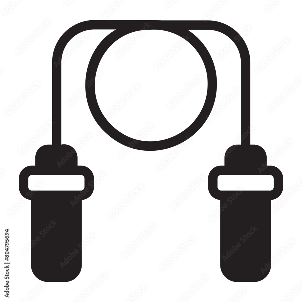jumping rope glyph icon jumping rope glyph icon