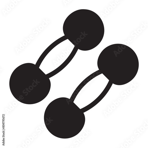 dumbbell glyph icon