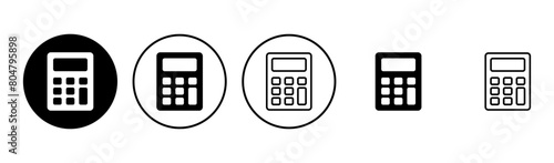 Calculator icon set. Accounting calculator icon. calculator vector