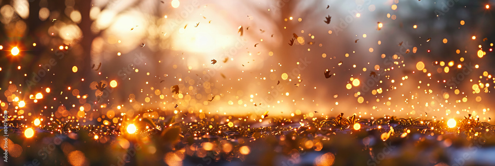 Golden Glitter Background, Sparkling Dust in Festive Light, Luxury Celebration Atmosphere Golden Glitter Background, Sparkling Dust in Festive Light, Luxury Celebration Atmosphere