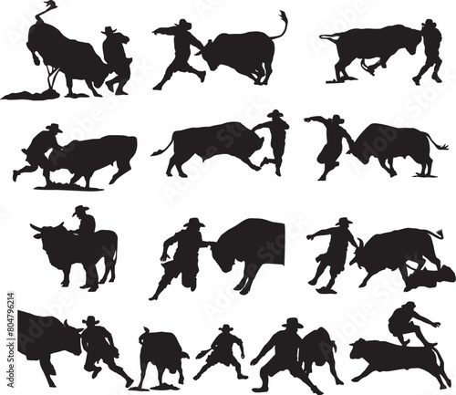 Print Bull Fighter  ; Rodeo Bullfighter EPS; Bull Fighter Clown EPS; Bull Fighter Bundle; Corrida Clipart; Bull Fighter Eps 