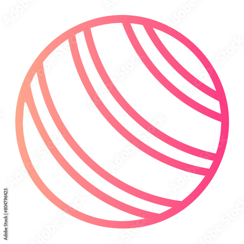 balance ball gradient icon