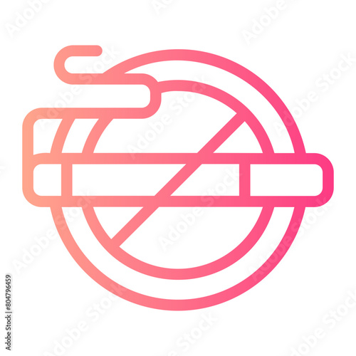 no smoking gradient icon