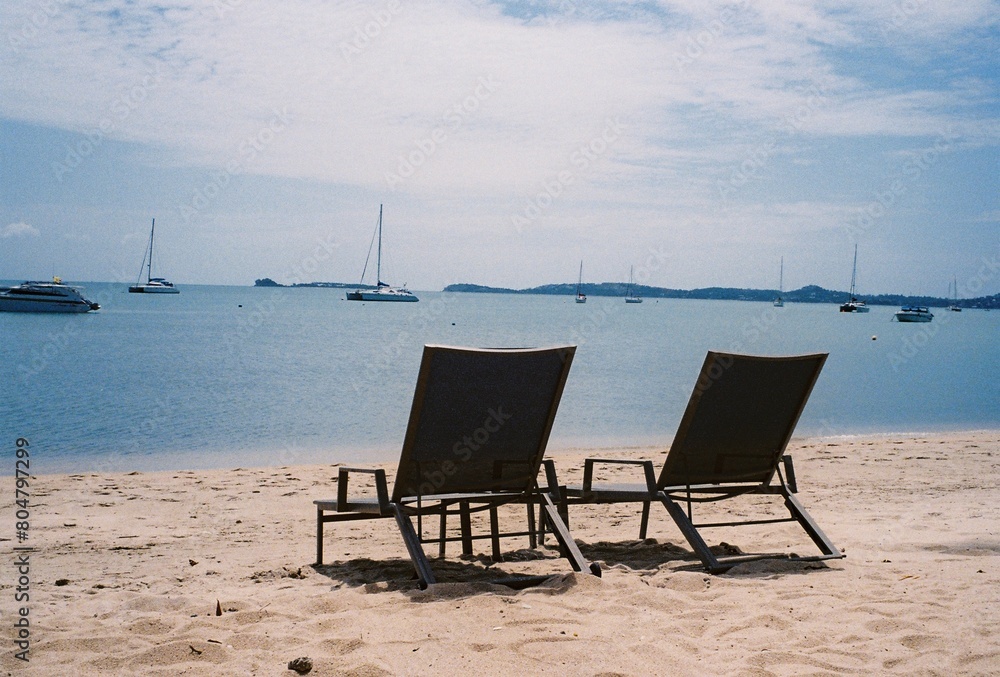 chairs on the beach