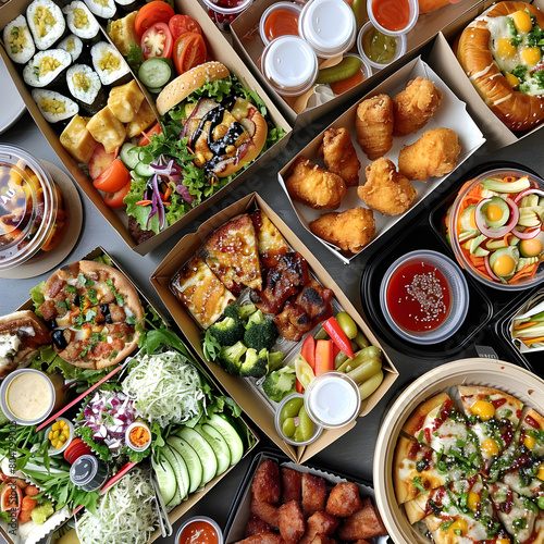 Diverse Takeout Food Options Near You - From Pizza and Burgers to Asian Cuisine and Salads