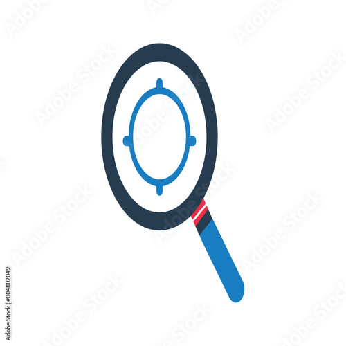 Seo targeting flat icon