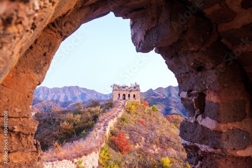 The Great Wall in autumn photo