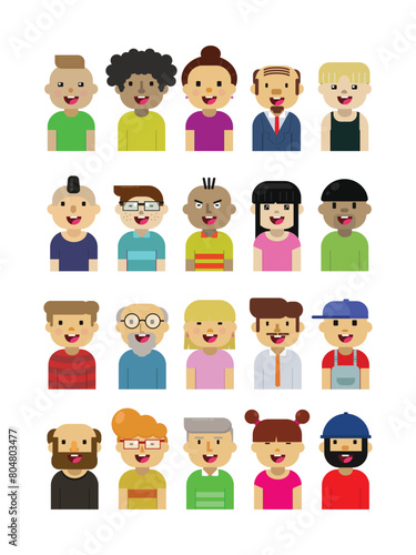  Flat Design Characters