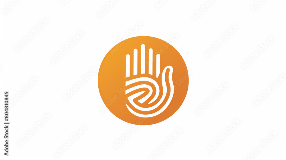 A sleek and circular human thumbprint logo, available in both color and white variations. This minimalist design exudes sophistication and modernity, with the thumbprint symbolizing uniqueness A sleek and circular human thumbprint logo, available in both color and white variations. This minimalist design exudes sophistication and modernity, with the thumbprint symbolizing uniqueness