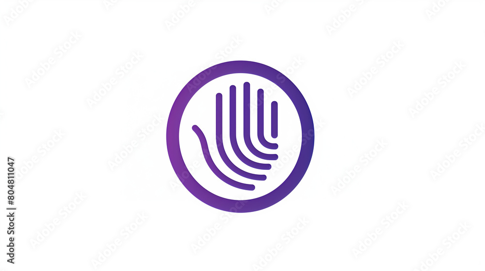 A sleek and circular human thumbprint logo, available in both color and white variations. This minimalist design exudes sophistication and modernity, with the thumbprint symbolizing uniqueness A sleek and circular human thumbprint logo, available in both color and white variations. This minimalist design exudes sophistication and modernity, with the thumbprint symbolizing uniqueness