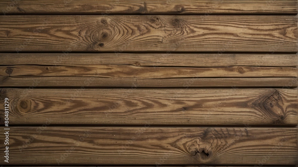 Naklejka premium Rustic wooden plank texture with warm brown tones