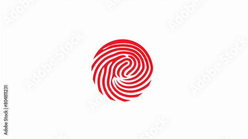 A sleek and circular human thumbprint logo, available in both color and white variations. This minimalist design exudes sophistication and modernity, with the thumbprint symbolizing uniqueness 