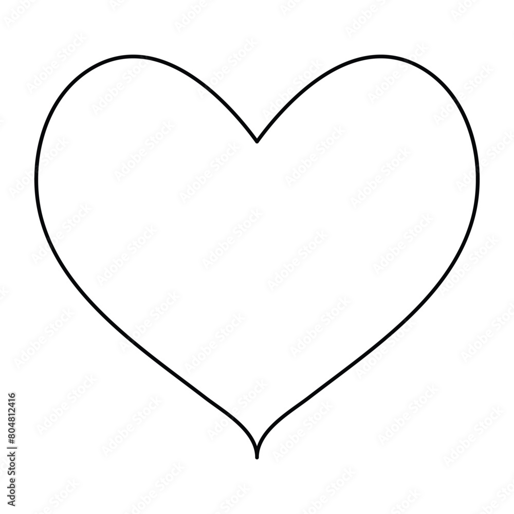 Love symbol. heart line icon, outline vector logo illustration, Isolated heart on a white background Love symbol. heart line icon, outline vector logo illustration, Isolated heart on a white background