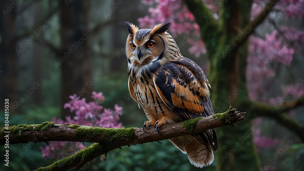 great horned owl Enchanted Guardian The Vibrant Owl great horned owl Enchanted Guardian The Vibrant Owl