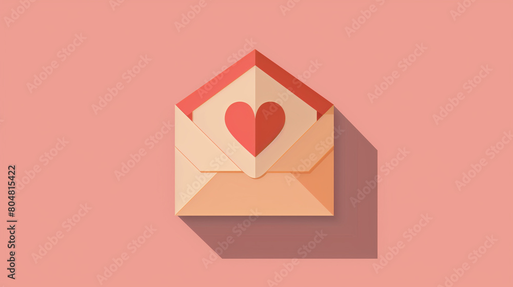 An animated GIF-style image featuring an envelope with a heart-shaped label inside, rendered in light red and pink hues. The envelope appears to flutter gently, adding a whimsical and dynamic element An animated GIF-style image featuring an envelope with a heart-shaped label inside, rendered in light red and pink hues. The envelope appears to flutter gently, adding a whimsical and dynamic element