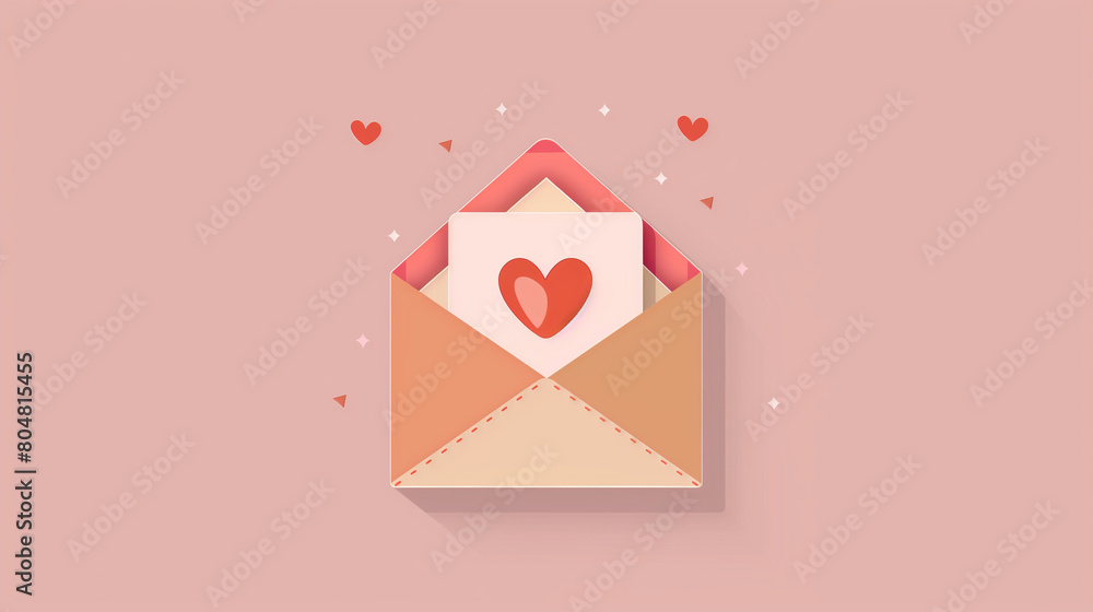 An animated GIF-style image featuring an envelope with a heart-shaped label inside, rendered in light red and pink hues. The envelope appears to flutter gently, adding a whimsical and dynamic element An animated GIF-style image featuring an envelope with a heart-shaped label inside, rendered in light red and pink hues. The envelope appears to flutter gently, adding a whimsical and dynamic element