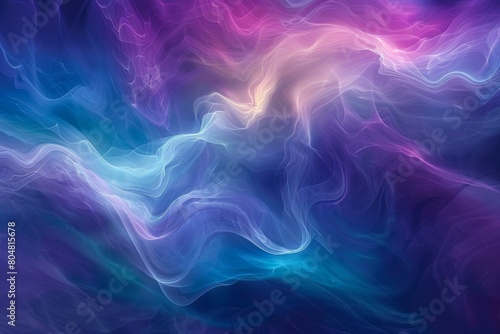 A colorful  swirling background with a blue and purple hue