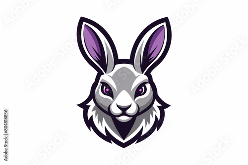 rabbit head logo vector illustration