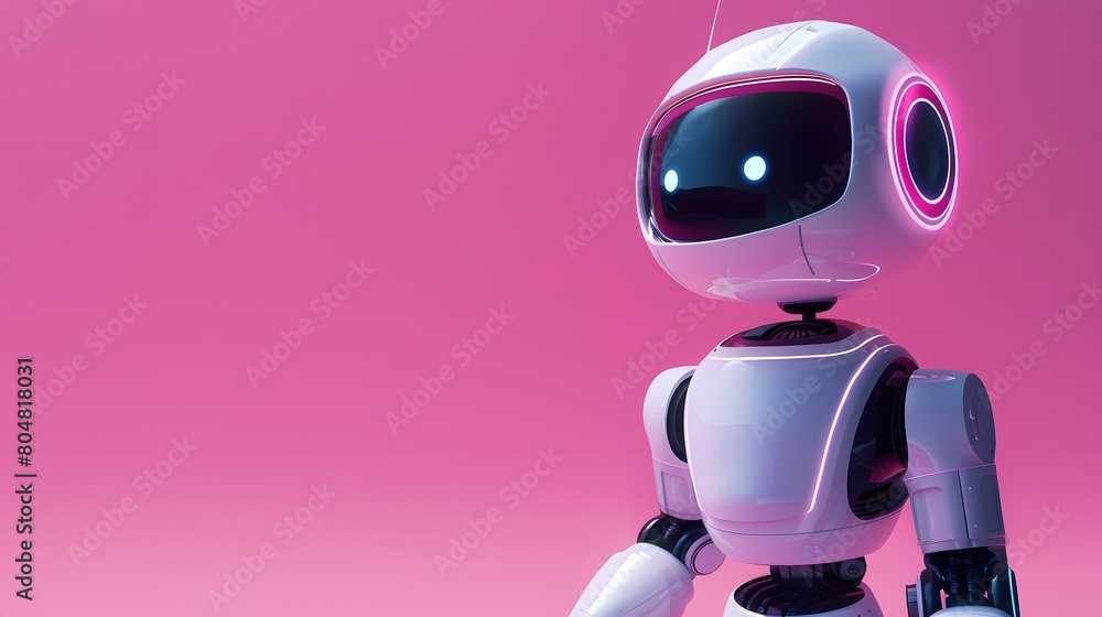 Robot consultant cut out. Digital help and assistance online concept. Robot consultant cut out. Digital help and assistance online concept.