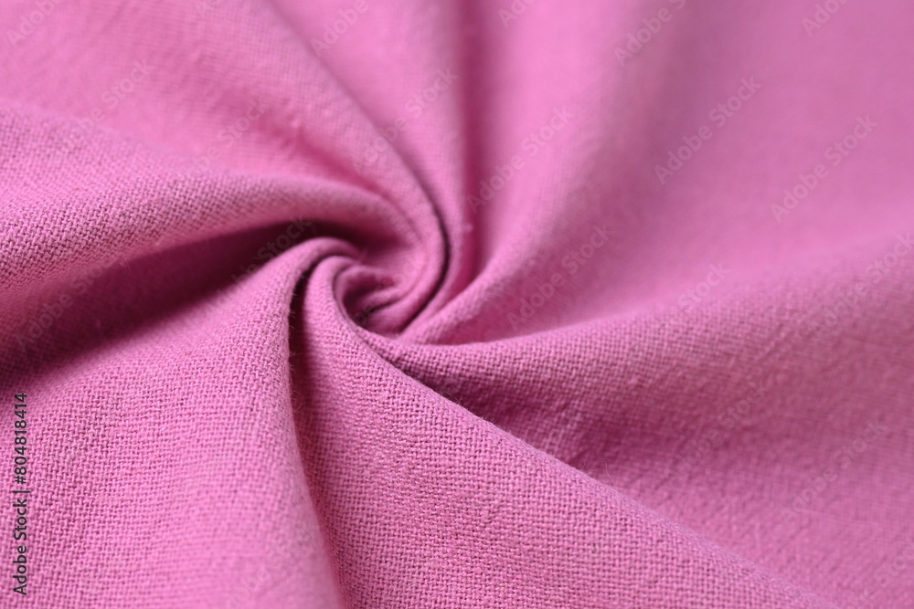 Fototapeta premium pink cotton texture color of fabric textile industry, abstract image for fashion cloth design background