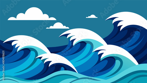 The choppy waves resemble the ups and downs of emotions experienced by individuals during periods of unrest ranging from anger to hopelessness to.