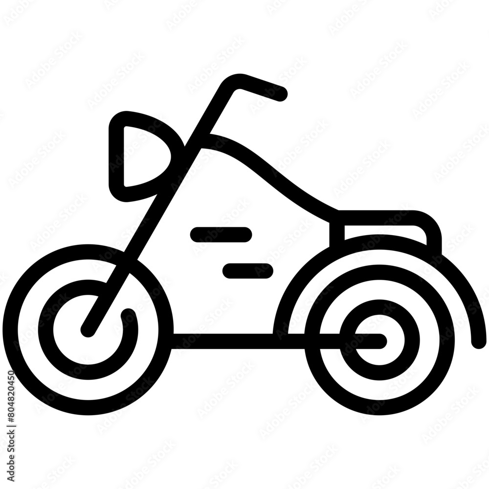 motorcycle line icon motorcycle line icon