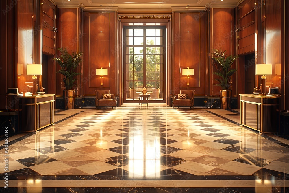 Art Deco Hotel Design: Stylized Geometry and Ornate Detailing