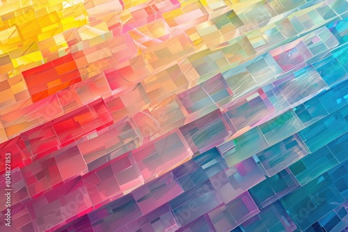 abstract multicolored background with lines and rectangles