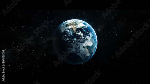 Beautiful view of earth in outer space © Samsul
