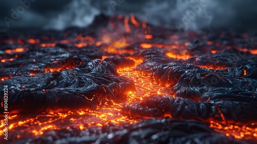 Lava flow makeup flowing lava background lava flow study text
