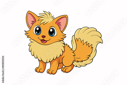 flufftail cartoon vector illustration photo