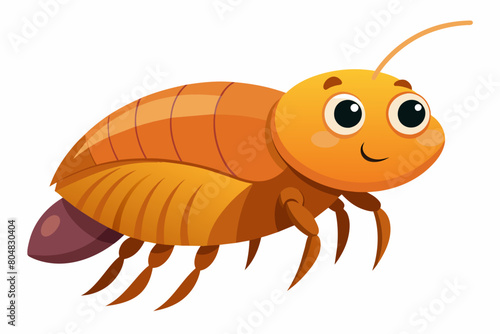 flea beetle cartoon vector illustration