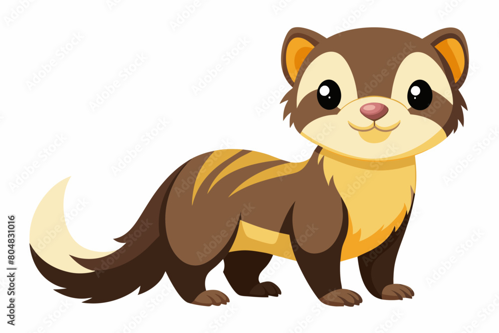 ferret cartoon vector illustration ferret cartoon vector illustration