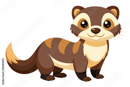 ferret cartoon vector illustration