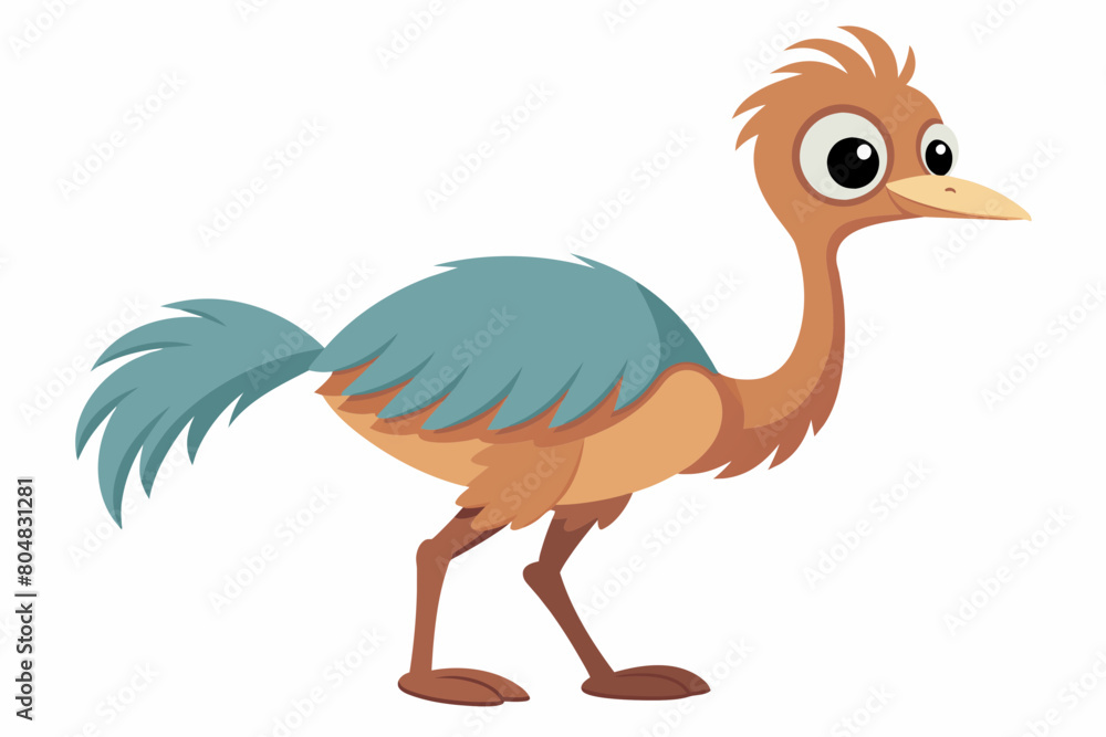 Emu bird cartoon vector illustration Emu bird cartoon vector illustration