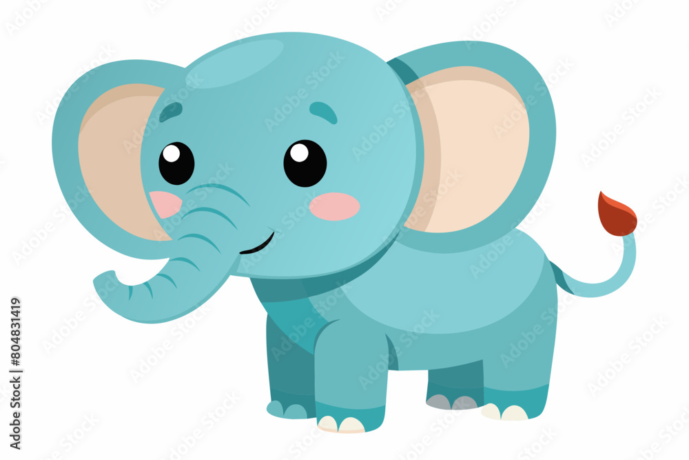 elephant cartoon vector illustration