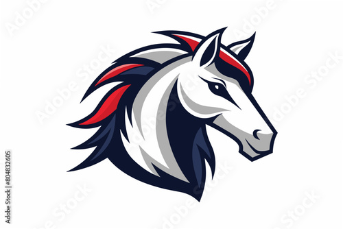 horse head logo vector illustration