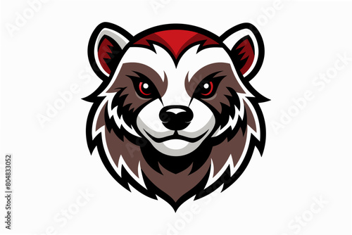 ferret head logo vector illustration