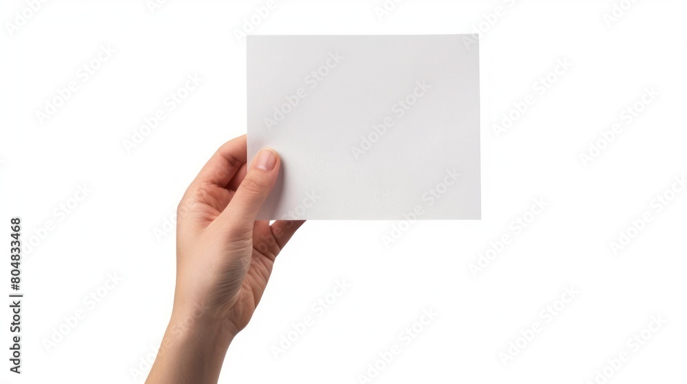 hand hold paper isolated white background hand hold paper isolated white background
