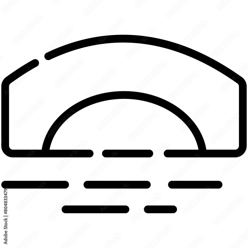 bridge line icon bridge line icon