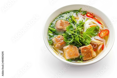 Bánh canh, isolated on white