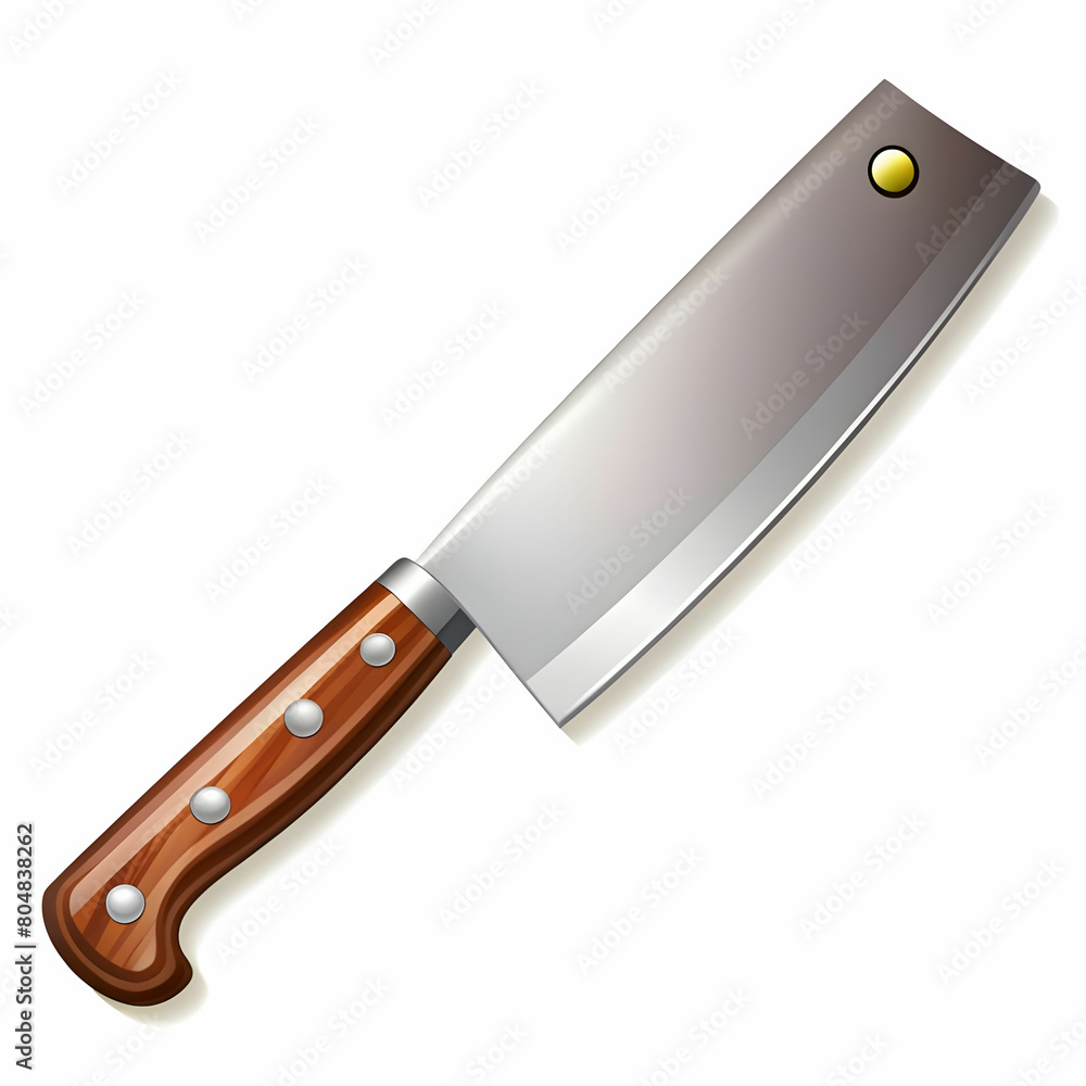 vector butcher chef knife for cutting meat vector