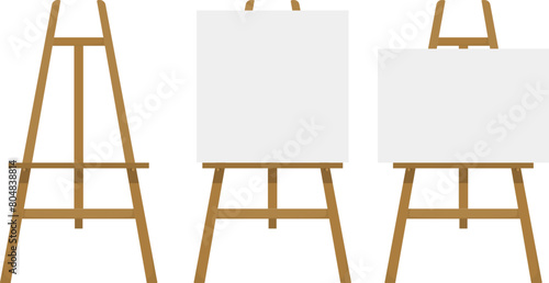 easel with canvas